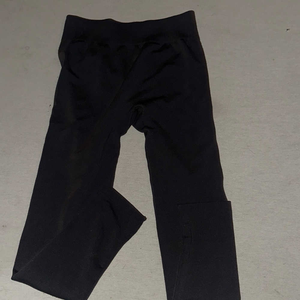 Womens Size M/L Cotton Candy Classic Black Leggings